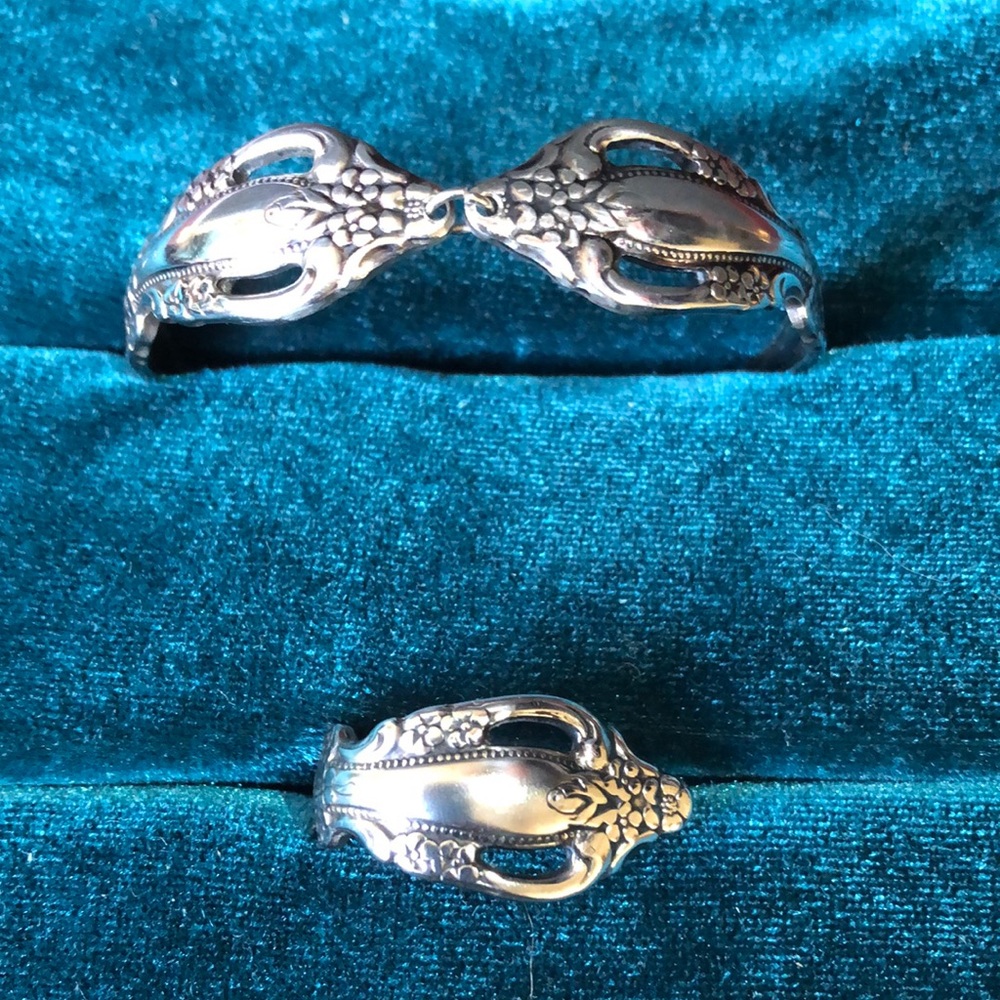 Elegant Handmade Silverware Jewelry Set